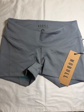 NOBULL Slate Grey Athletic Shorts Medium 2.5”